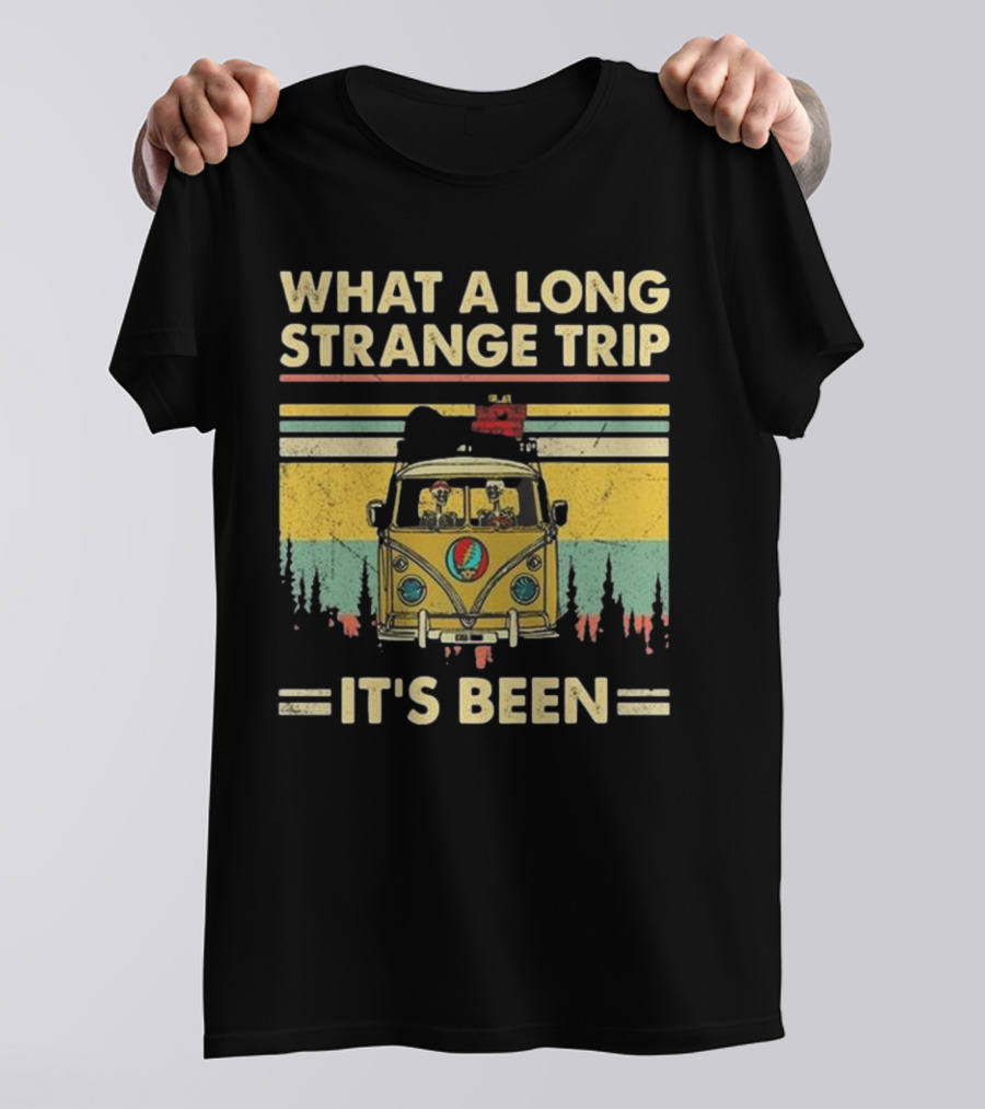 Grateful Dead It’s Been A Long Strange Trip Hippie Fan Rock What A Long Strange Trip It’s Been Vintage T-Shirt