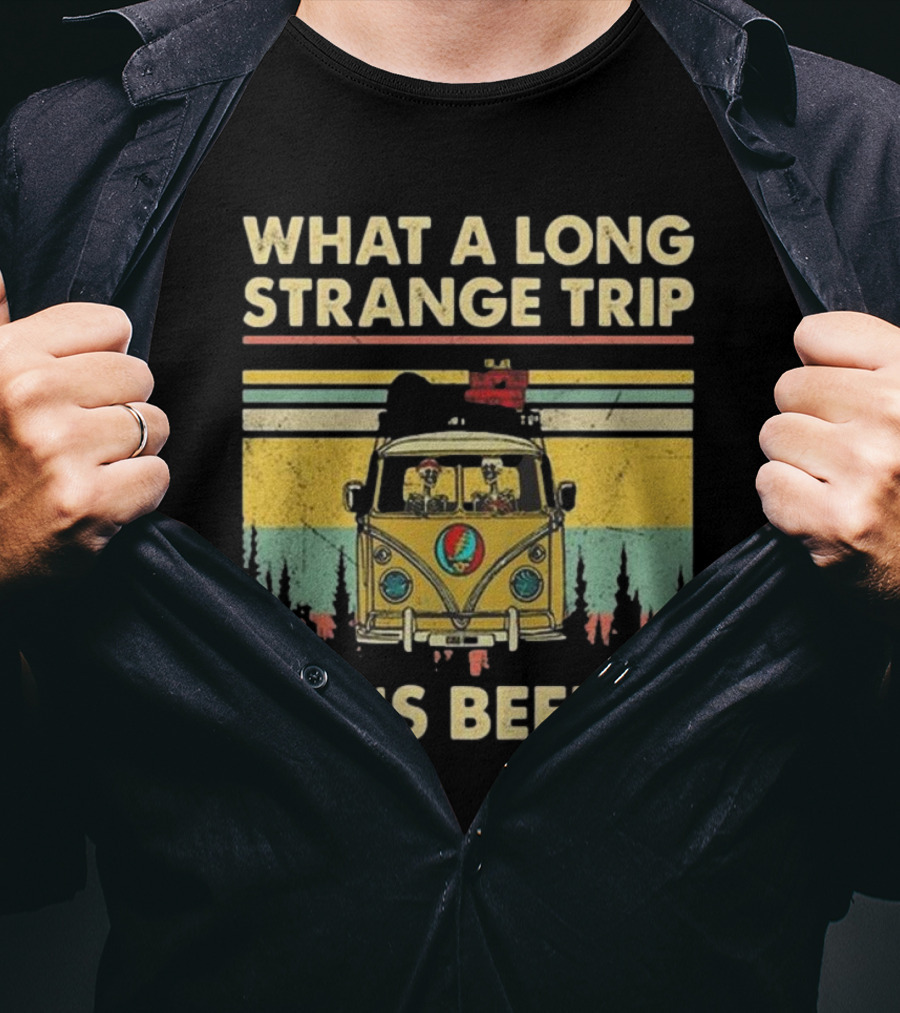 Grateful Dead It’s Been A Long Strange Trip Hippie Fan Rock What A Long Strange Trip It’s Been Vintage T-Shirt