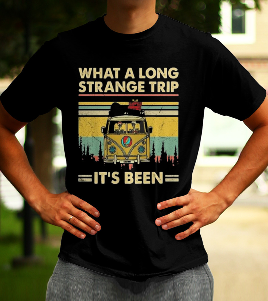 Grateful Dead It’s Been A Long Strange Trip Hippie Fan Rock What A Long Strange Trip It’s Been Vintage T-Shirt