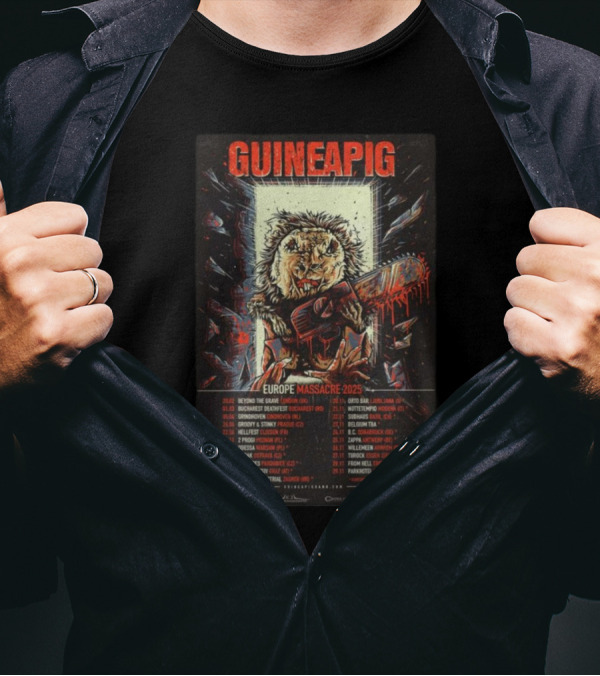 Guineapig Europe Massacre 2025 Tour T-Shirt