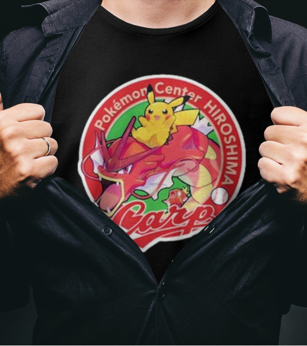 Hiroshima Toyo Carp X Pokémon Center Hiroshima T-Shirt