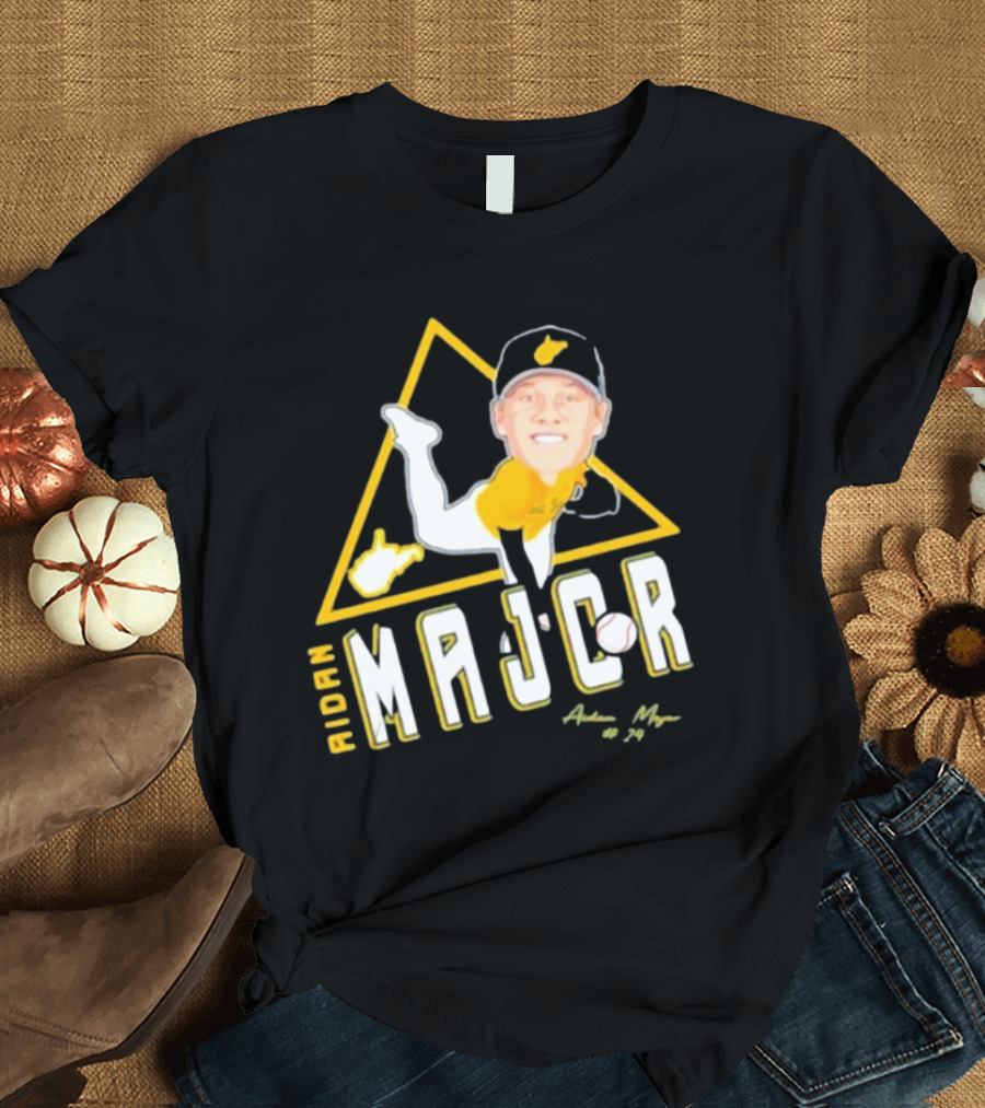 Aidan Major Baseball West Virginia Fan #24 T-Shirt
