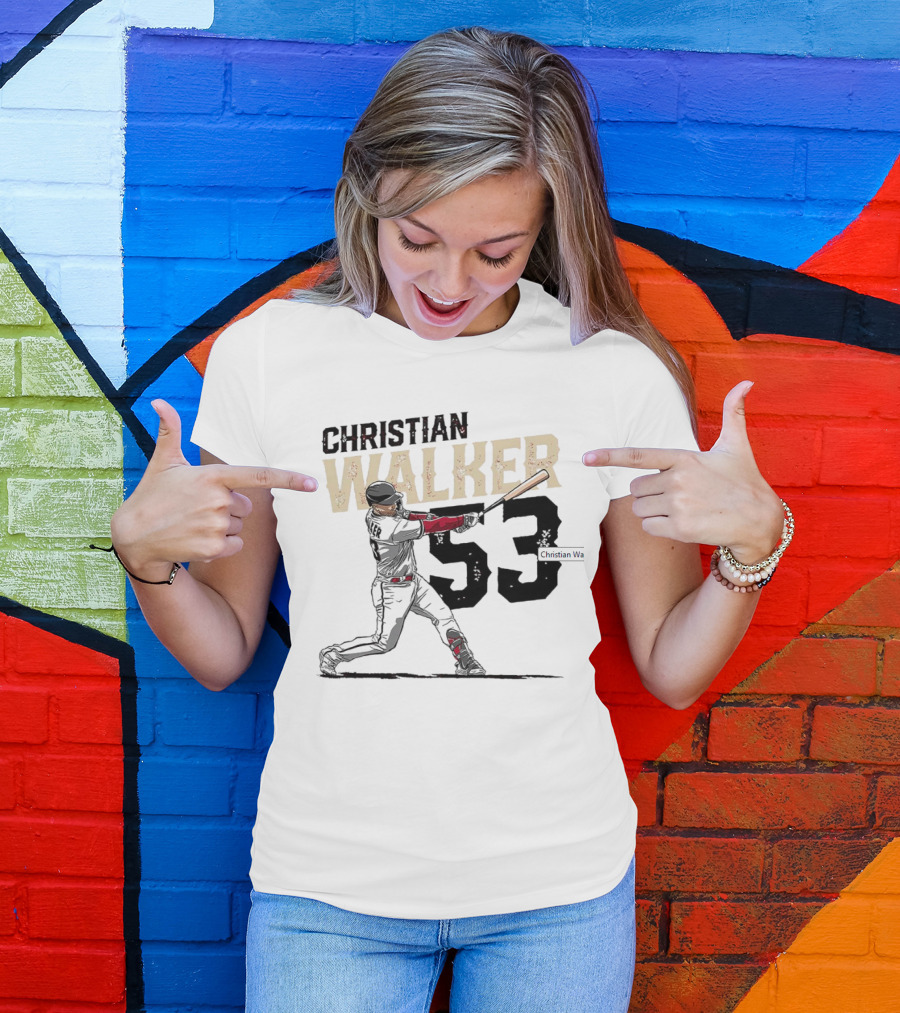 Christian Walker 53 Arizona Diamondbacks Slugger T-Shirt