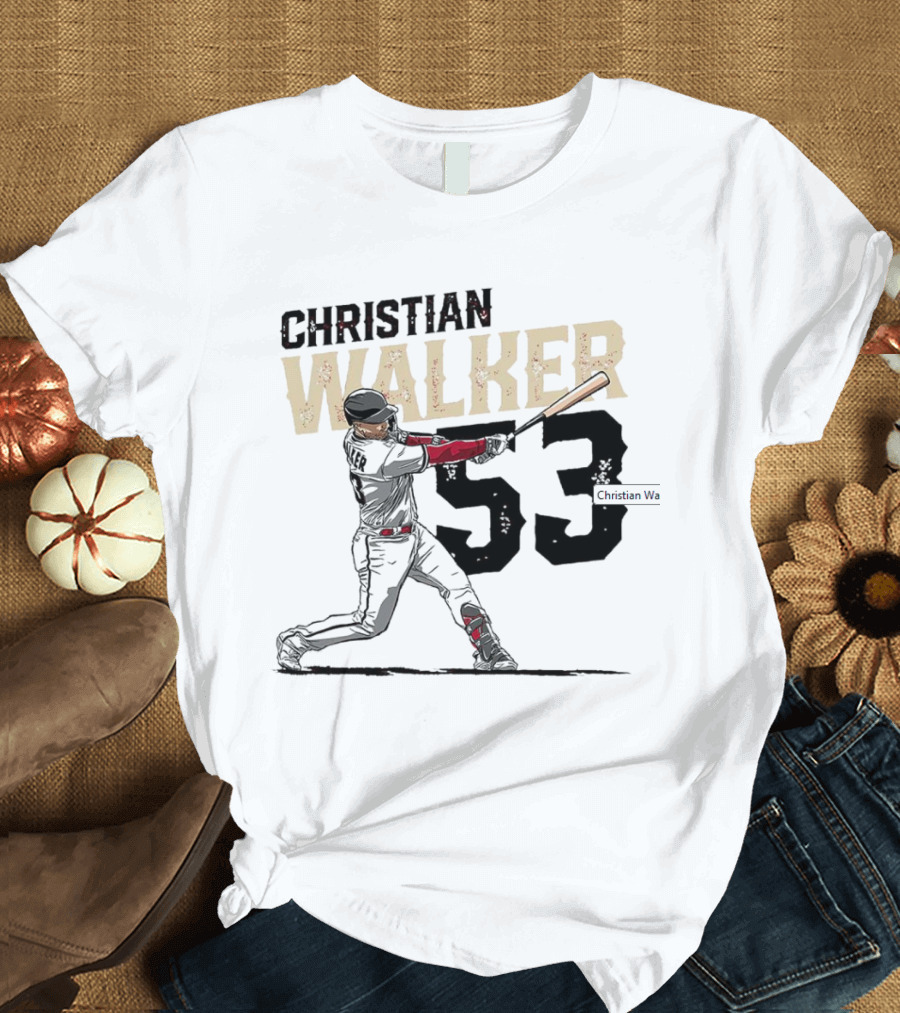 Christian Walker 53 Arizona Diamondbacks Slugger T-Shirt