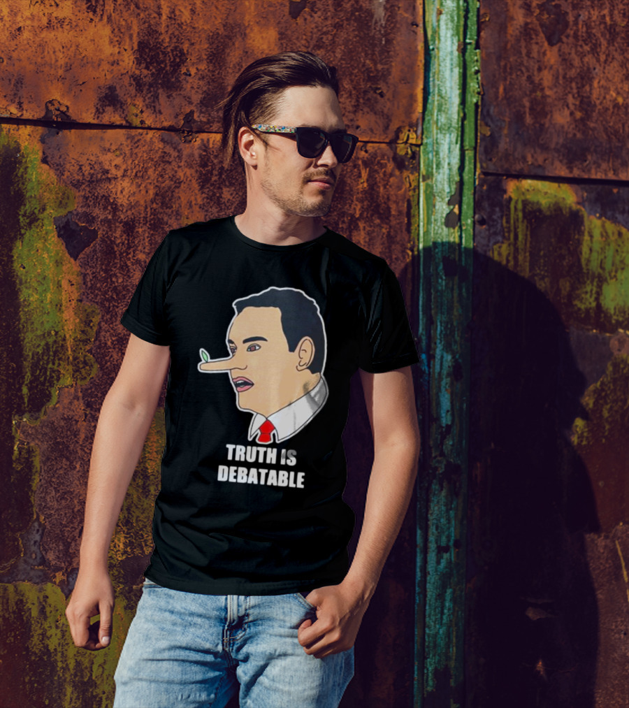 Funny George Santos Congressman Truth Is Debatable Nose T-Shirt