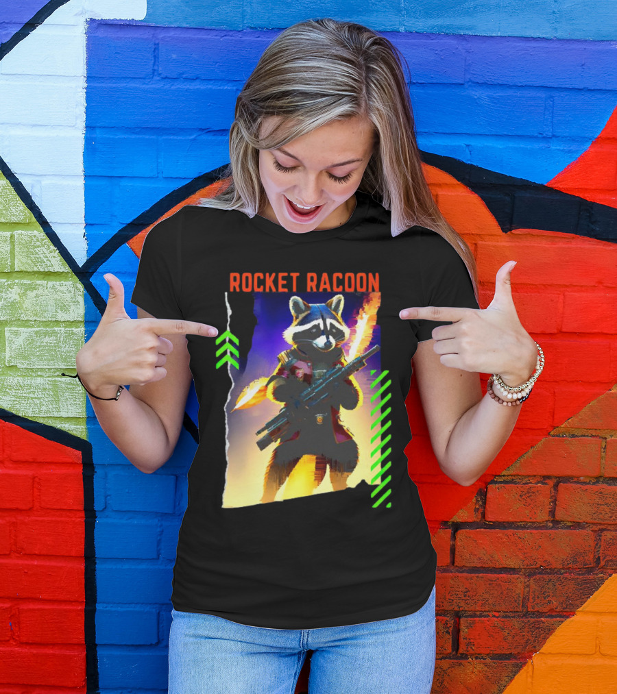 Rocket Raccoon Guardians Of The Galaxy Vol 3 Character T-Shirt