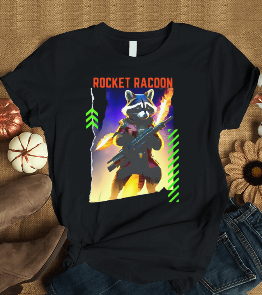 Rocket Raccoon Guardians Of The Galaxy Vol 3 Character T-Shirt