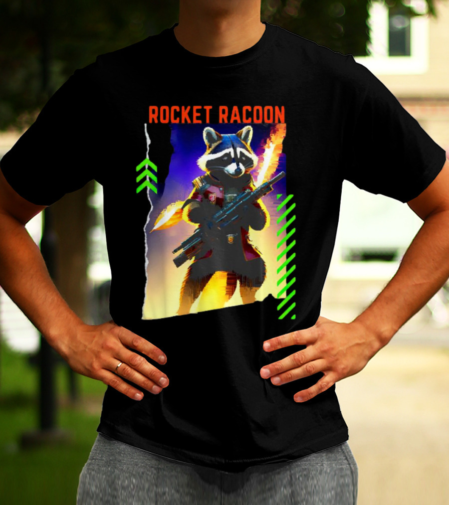 Rocket Raccoon Guardians Of The Galaxy Vol 3 Character T-Shirt