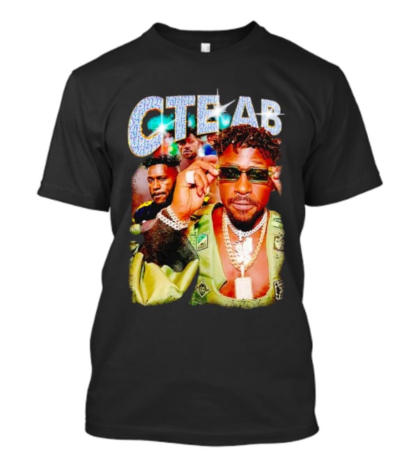CTE AB Antonio Brown Vibrant Portrait With Sunglasses And Jewelry T-Shirt