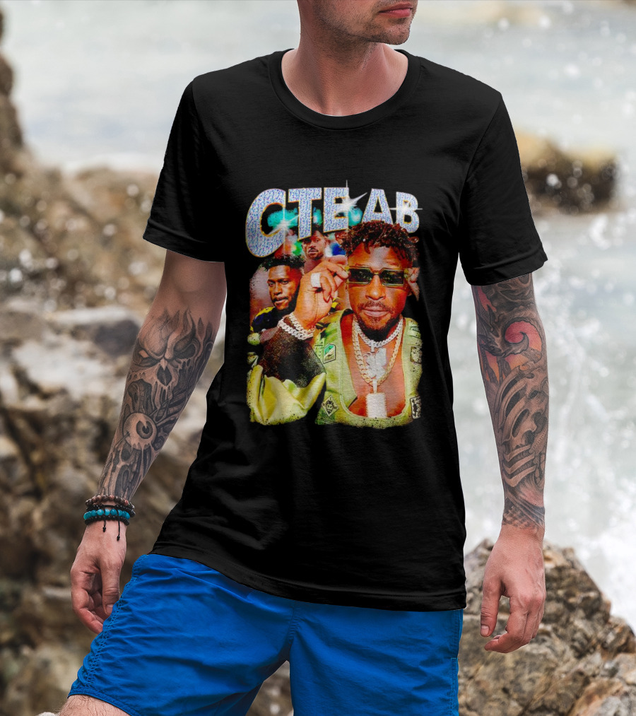 CTE AB Antonio Brown Vibrant Portrait With Sunglasses And Jewelry T-Shirt