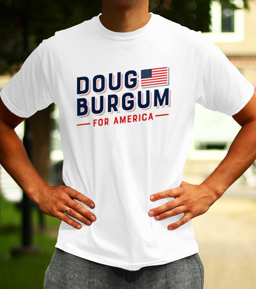Doug Burgum For America Flag T-Shirt