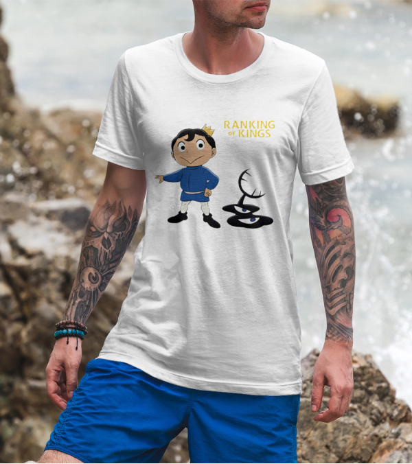 Ranking Of Kings Anime Character With Crown And Shadow Figure T-Shirt