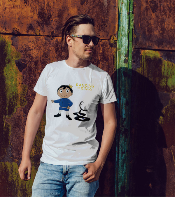 Ranking Of Kings Anime Character With Crown And Shadow Figure T-Shirt