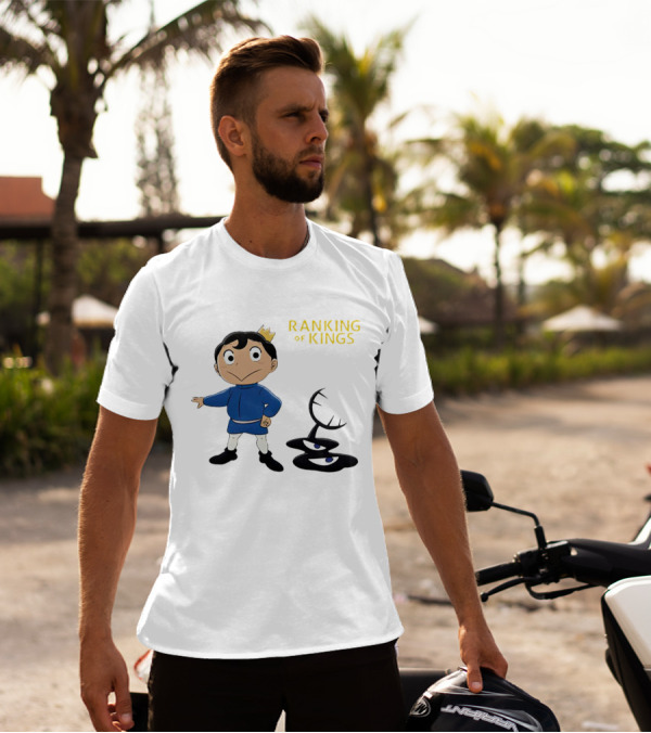 Ranking Of Kings Anime Character With Crown And Shadow Figure T-Shirt
