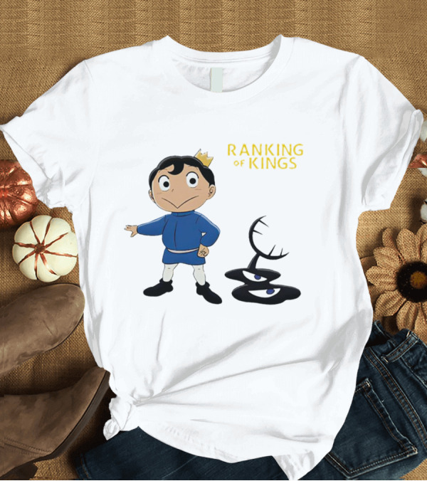 Ranking Of Kings Anime Character With Crown And Shadow Figure T-Shirt