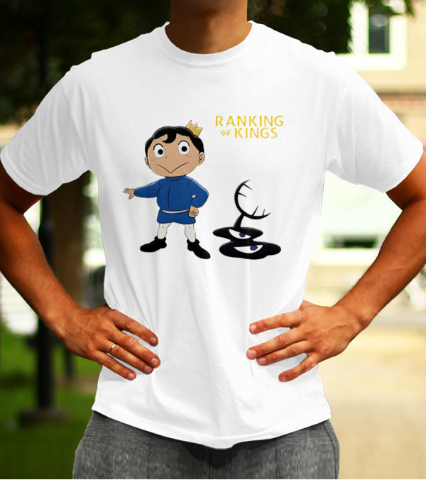 Ranking Of Kings Anime Character With Crown And Shadow Figure T-Shirt