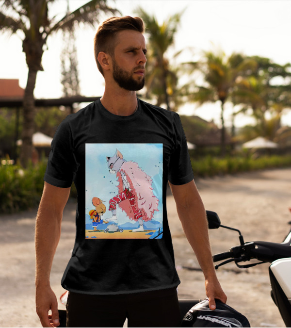 Tom And Jerry Dressrosa One Piece Style Showdown T-Shirt