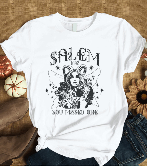 Salem 1692 You Missed One Witch Gothic T-Shirt