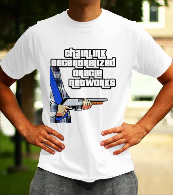 Chainlink Decentralized Oracle Networks Plaid Shirt Shotgun T-Shirt