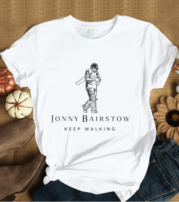 Jonny Bairstow Keep Walking Cricket T-Shirt