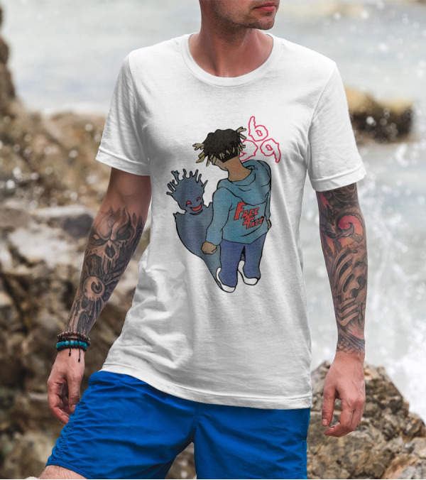 Juice WRLD Reflection Face 999 Hoodie And Shadow T-Shirt