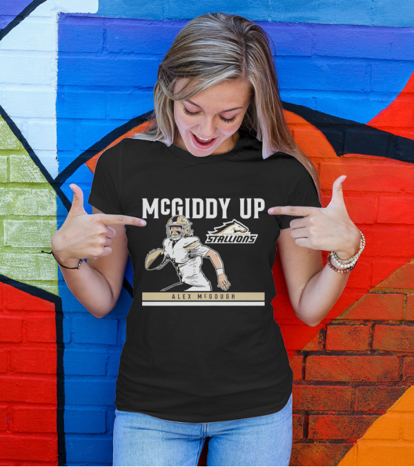 McGiddy Up Birmingham Stallions Alex McGough T-Shirt