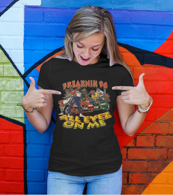 Freaknik 96 All Eyez On Me Party Scene With Cars And Dancers T-Shirt