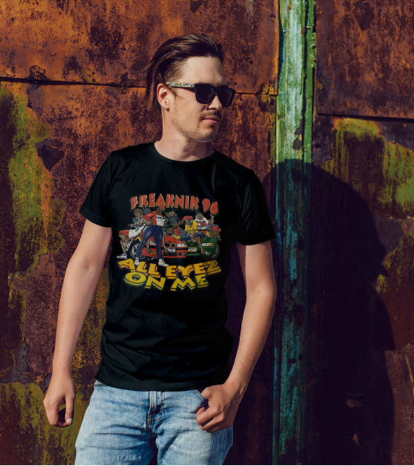 Freaknik 96 All Eyez On Me Party Scene With Cars And Dancers T-Shirt