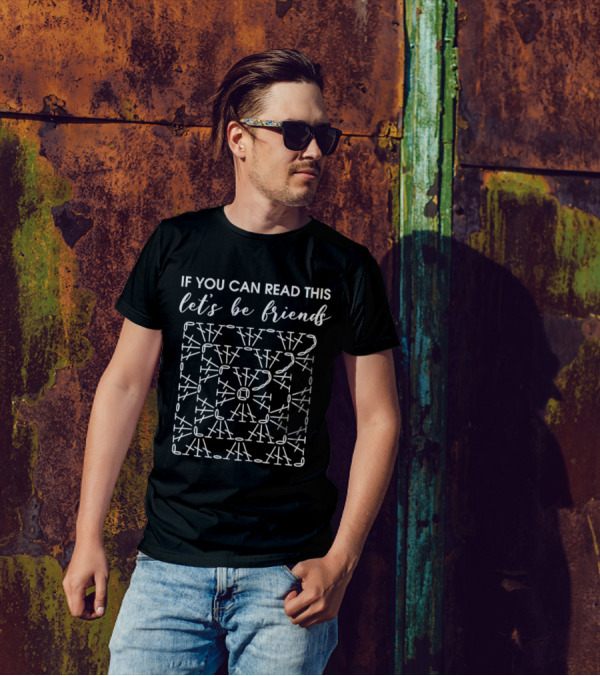 If You Can Read This Let's Be Friends Crochet T-Shirt