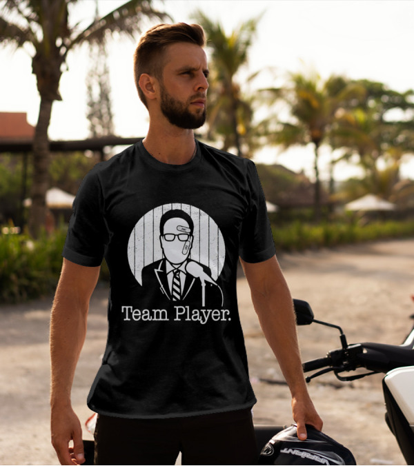 Nestor Cortes John Sterling Team Player Band-Aid Microphone T-Shirt