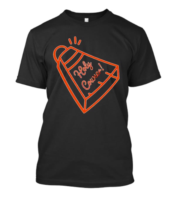 Holy Cowser Neon Orange Cowbell T-Shirt