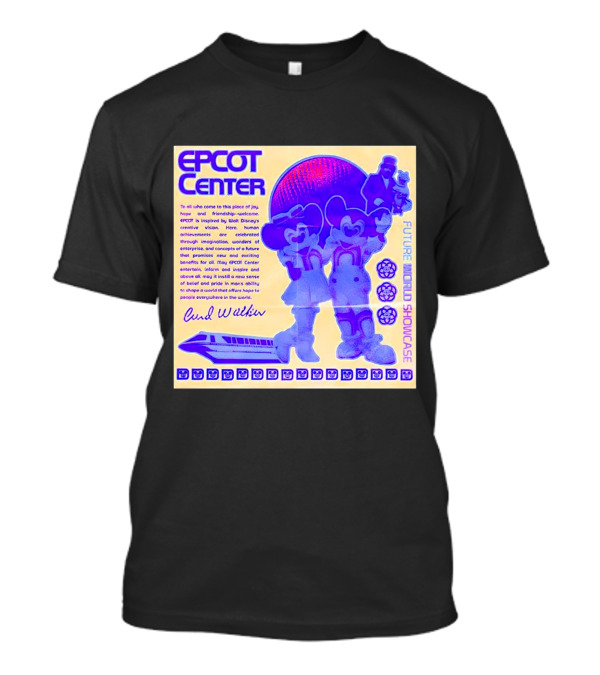 EPCOT Center Future World Showcase Walt Disney 21st Century Adventure With Mickey And Goofy T-Shirt