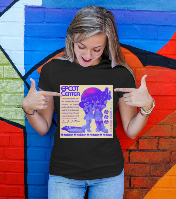 EPCOT Center Future World Showcase Walt Disney 21st Century Adventure With Mickey And Goofy T-Shirt