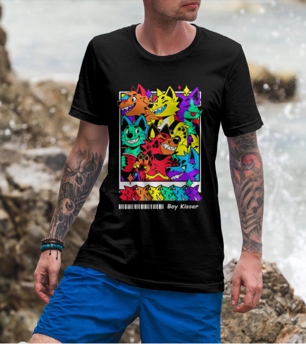 New Leaked Colorful Boy Kisser Fox Pack T-Shirt