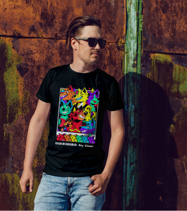 New Leaked Colorful Boy Kisser Fox Pack T-Shirt