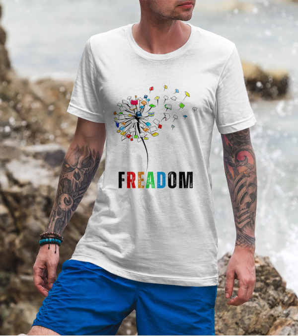Freadom Dandelion Book Lover T-Shirt