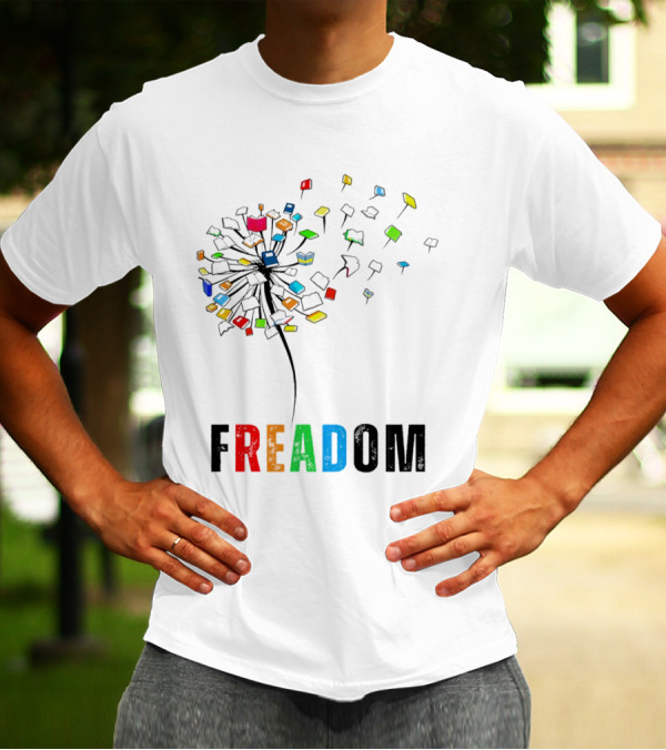 Freadom Dandelion Book Lover T-Shirt