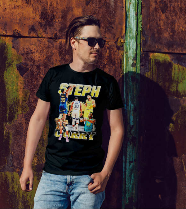 Steph Curry Golden State Warriors NBA Champion Iconic Moments T-Shirt
