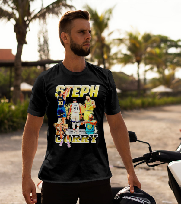 Steph Curry Golden State Warriors NBA Champion Iconic Moments T-Shirt