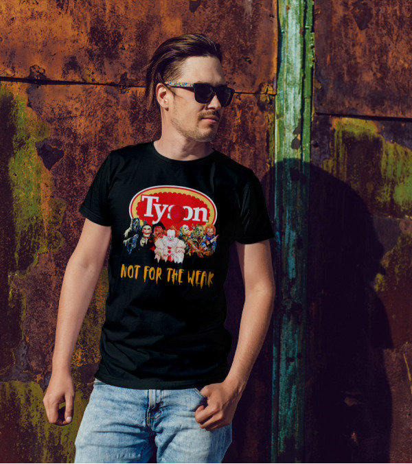 Tyson Horror Movie Characters Not For The Weak Floating Red Balloon Masks T-Shirt