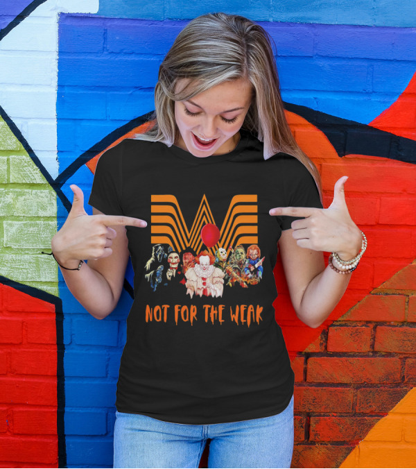 Whataburger Horror Movie Characters Not For The Weak Iconic Spooky Mashup T-Shirt