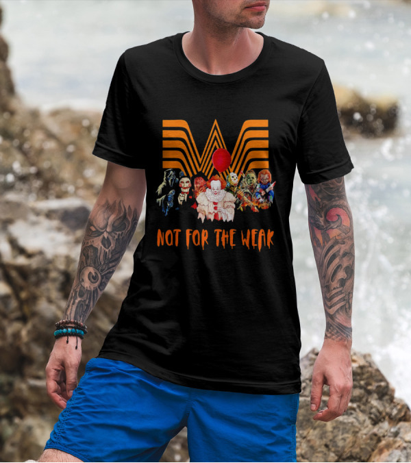 Whataburger Horror Movie Characters Not For The Weak Iconic Spooky Mashup T-Shirt