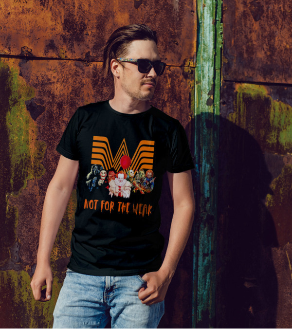 Whataburger Horror Movie Characters Not For The Weak Iconic Spooky Mashup T-Shirt
