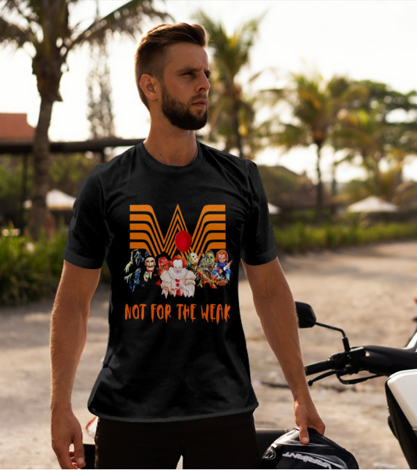 Whataburger Horror Movie Characters Not For The Weak Iconic Spooky Mashup T-Shirt
