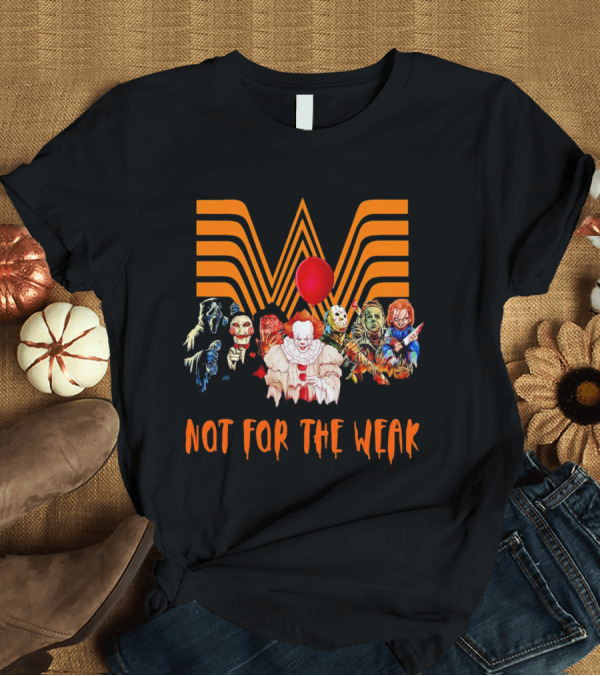 Whataburger Horror Movie Characters Not For The Weak Iconic Spooky Mashup T-Shirt