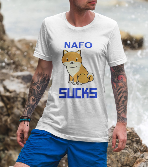 NAFO Furry Dog Meme Critique T-Shirt