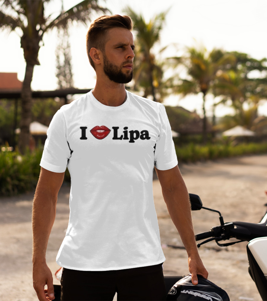 I Love Lipa Red Lips T-Shirt