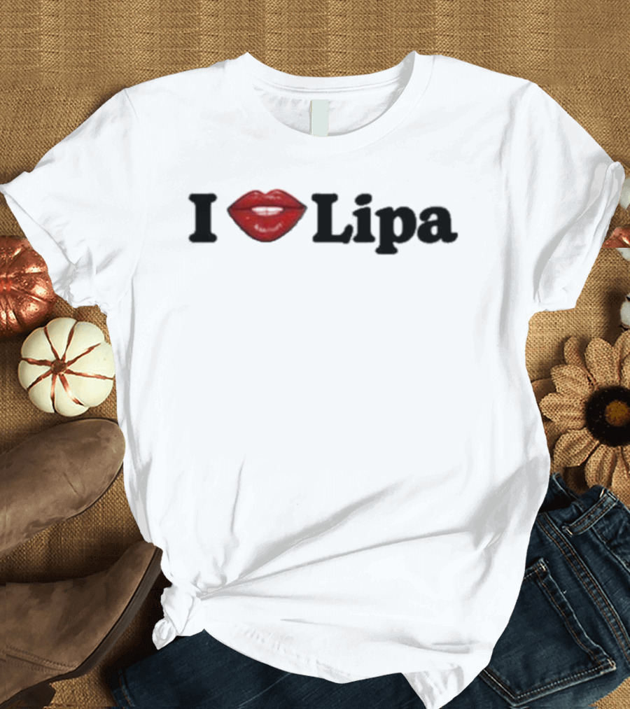 I Love Lipa Red Lips T-Shirt