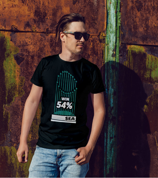 Seattle Mariners Win 54% $SEA Iconic Trophy T-Shirt