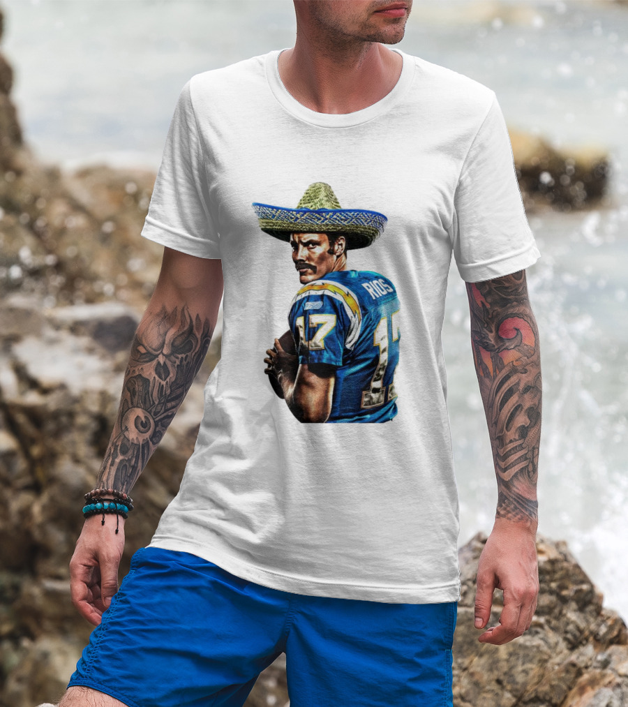 Rios 17 Los Angeles Chargers Sombrero T-Shirt